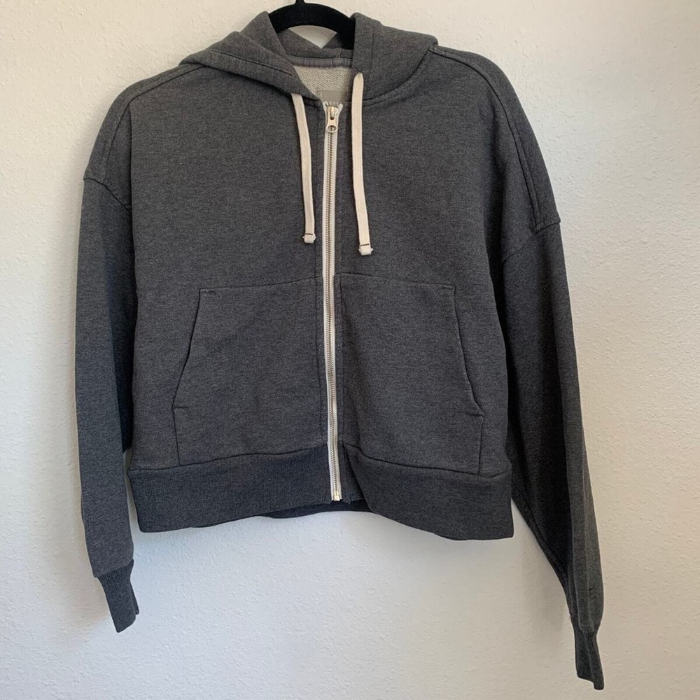Everlane Gray Hoodie Jacket